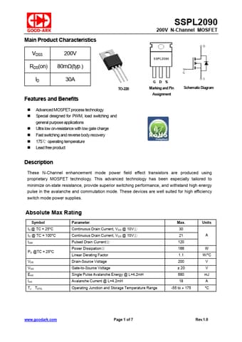  Datasheet Preview Page 1