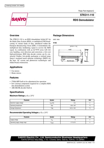  Datasheet Preview Page 1