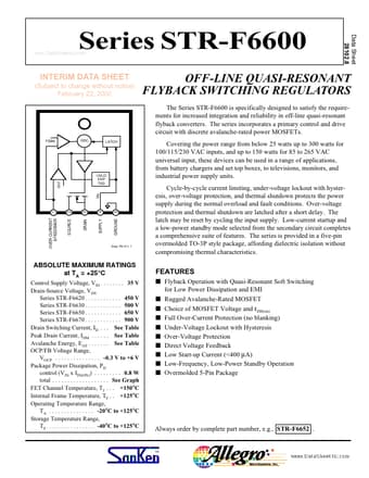  Datasheet Preview Page 1