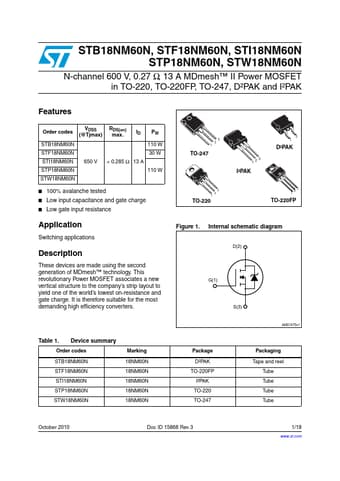  Datasheet Preview Page 1