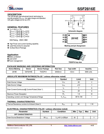  Datasheet Preview Page 1