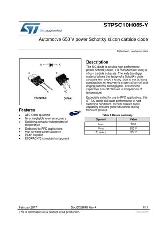  Datasheet Preview Page 1