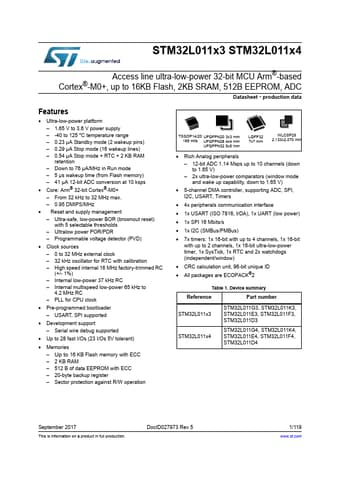  Datasheet Preview Page 1