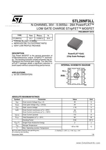  Datasheet Preview Page 1