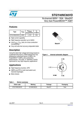  Datasheet Preview Page 1