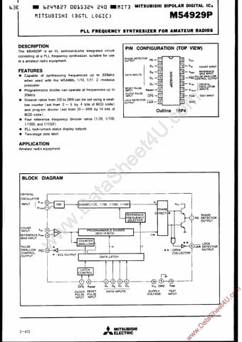  Datasheet Preview Page 1