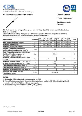  Datasheet Preview Page 1