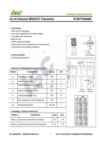  Datasheet Preview Page 1
