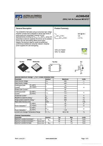  Datasheet Preview Page 1