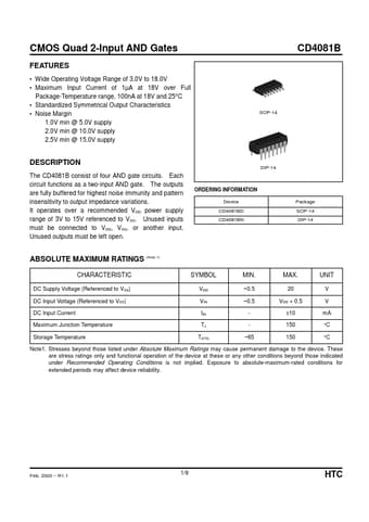  Datasheet Preview Page 1