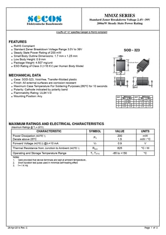  Datasheet Preview Page 1