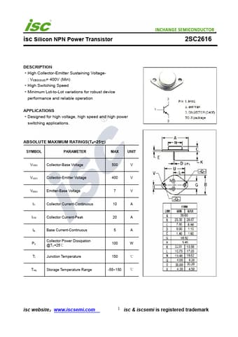  Datasheet Preview Page 1