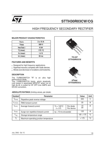  Datasheet Preview Page 1