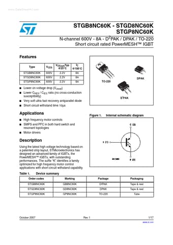  Datasheet Preview Page 1