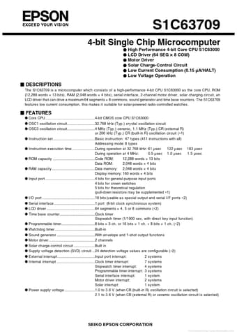  Datasheet Preview Page 1