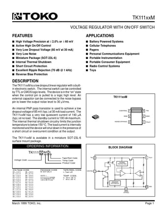  Datasheet Preview Page 1