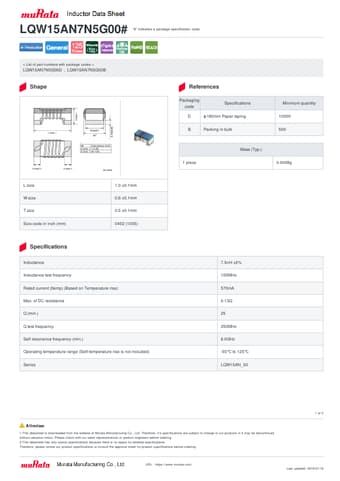  Datasheet Preview Page 1