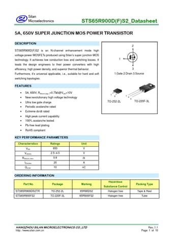  Datasheet Preview Page 1
