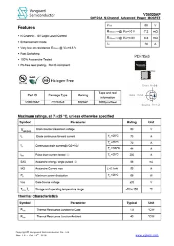  Datasheet Preview Page 1