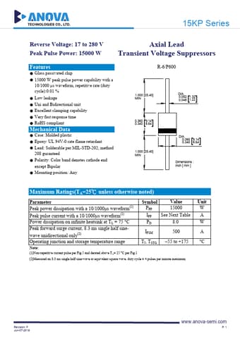  Datasheet Preview Page 1