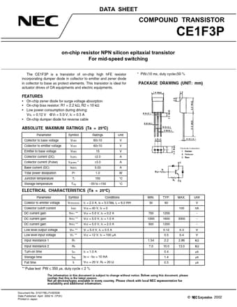  Datasheet Preview Page 1