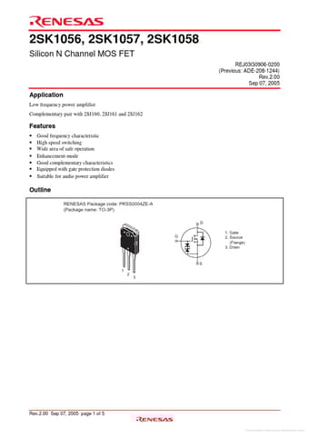  Datasheet Preview Page 1
