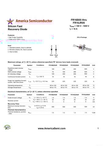  Datasheet Preview Page 1