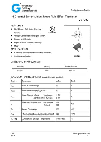  Datasheet Preview Page 1