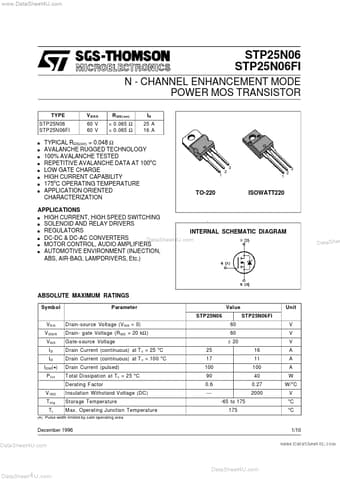  Datasheet Preview Page 1