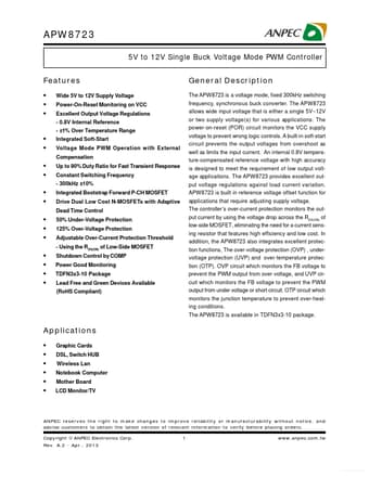  Datasheet Preview Page 1