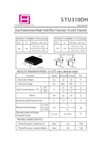  Datasheet Preview Page 1