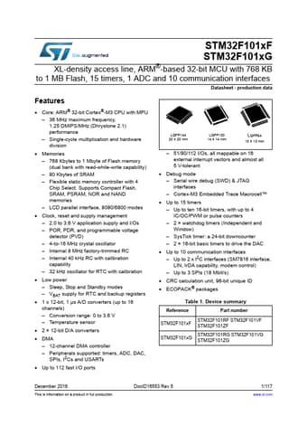  Datasheet Preview Page 1