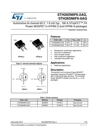  Datasheet Preview Page 1