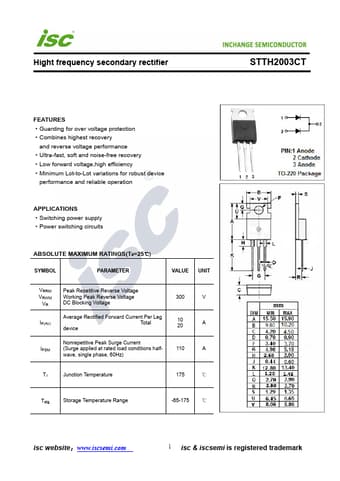  Datasheet Preview Page 1