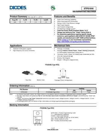  Datasheet Preview Page 1