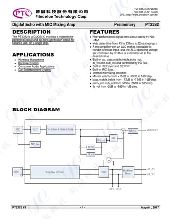  Datasheet Preview Page 1