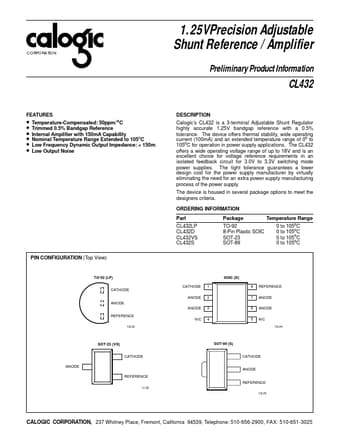 Datasheet Preview Page 1