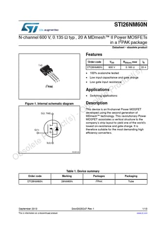  Datasheet Preview Page 1