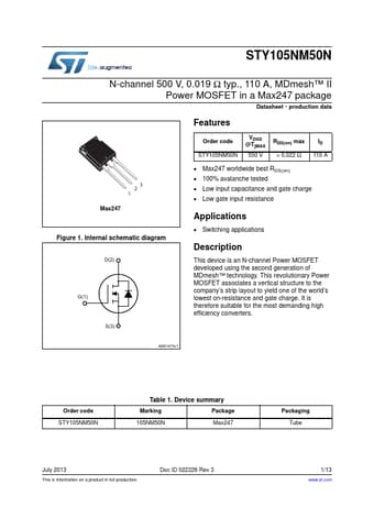  Datasheet Preview Page 1