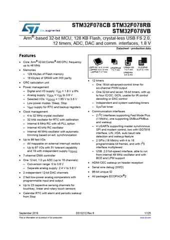  Datasheet Preview Page 1