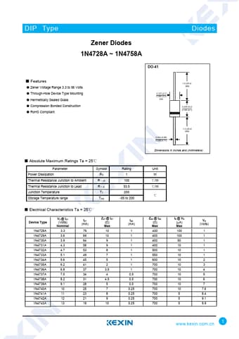  Datasheet Preview Page 1