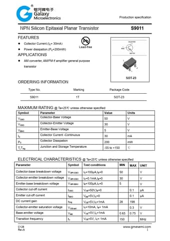  Datasheet Preview Page 1