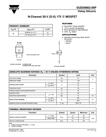  Datasheet Preview Page 1