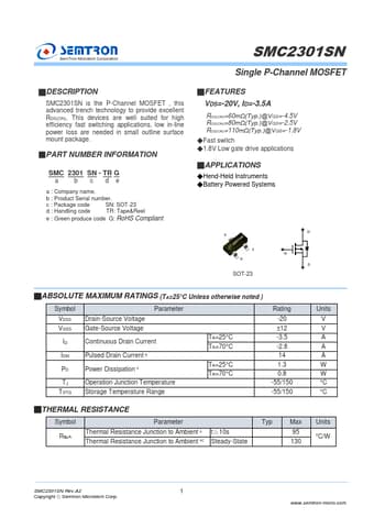  Datasheet Preview Page 1