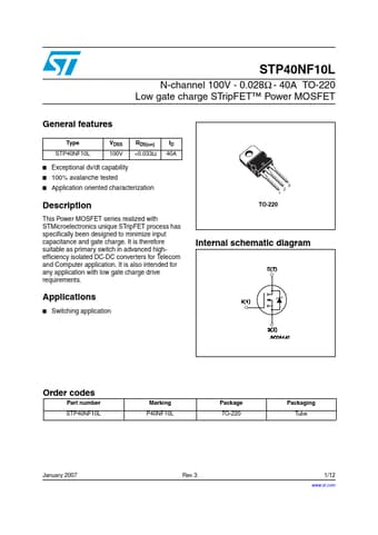  Datasheet Preview Page 1