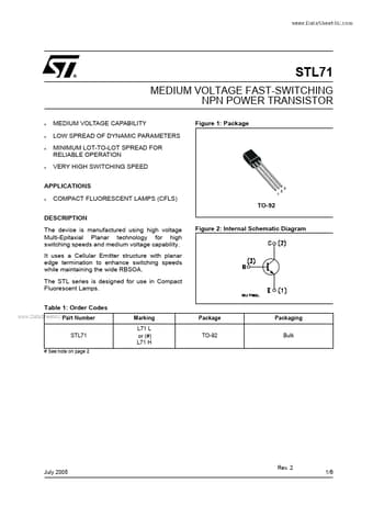  Datasheet Preview Page 1