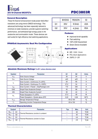  Datasheet Preview Page 1
