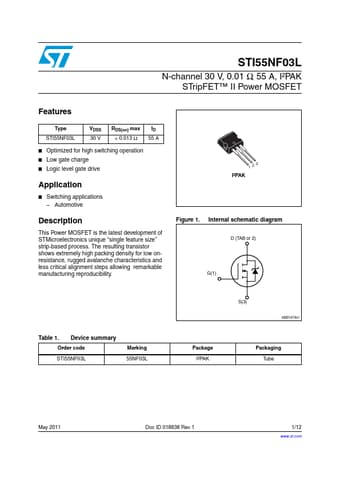  Datasheet Preview Page 1