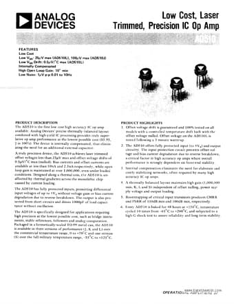  Datasheet Preview Page 1