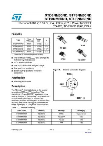  Datasheet Preview Page 1